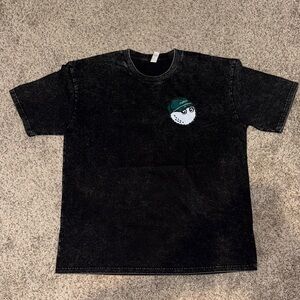 Malbon Golf Tee Washed Black Retro Look LG Never Worn